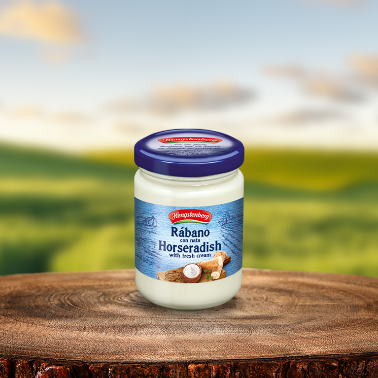 Rábano rallado con nata