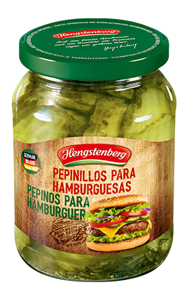 Pepinillos para hamburguesas