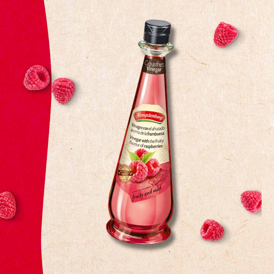 Vinagre con aroma afrutado de frambuesa
