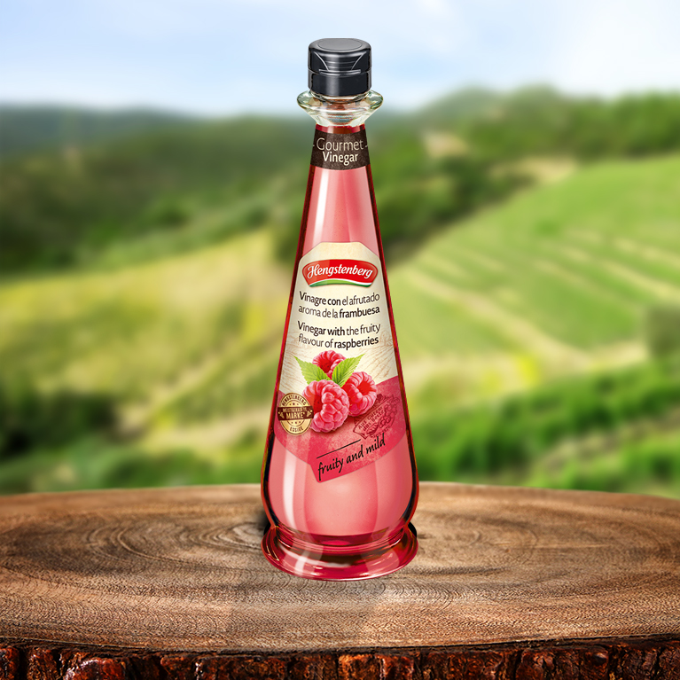 Vinagre con aroma afrutado de frambuesa